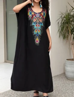Discount Women's Maxi Dress Casual Dress Boho Dress Casual Vacation Daily Regular Fit Floral Half Sleeve V Neck Red Blue Gold Summer Spring Fall Women Floral Dresses