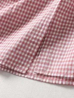 Discount Women's Maxi Dress Cotton Linen Dresses Casual Dress Tank Dress Cotton Maxi Dress Basic Casual Vacation Daily Regular Fit Plaid Sleeveless V Neck Summer Women Dresses