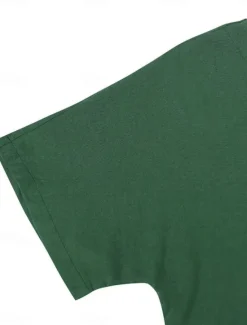 New Women's Maxi Dress Cotton Linen Dresses Casual Dress Swing Dress Cotton Maxi Dress Basic Casual Vacation Daily Regular Fit Plain Short Sleeve V Neck Black Green Summer Women Dresses