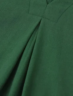New Women's Maxi Dress Cotton Linen Dresses Casual Dress Swing Dress Cotton Maxi Dress Basic Casual Vacation Daily Regular Fit Plain Short Sleeve V Neck Black Green Summer Women Dresses