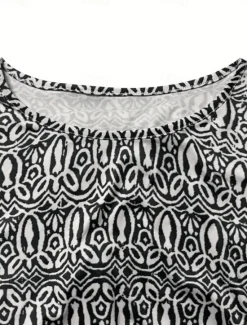 Clearance Women's Maxi Dress Ethnic Dress Print Dress Spring Dress Vintage Ethnic Tribal Outdoor Vacation Daily Regular Fit Floral Tribal Long Sleeve Crew Neck White Yellow Wine Blue Summer Spring Fall Women T Shirt Dresses