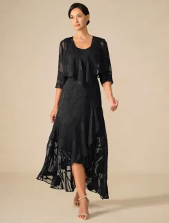 Discount Women's Maxi Dress Ruffle Dress Elegant Wedding Wedding Guest Evening Party Floral Sleeveless U Neck Summer Spring Women Cocktail Dress