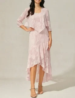 Best Women's Maxi Dress Ruffle Dress Elegant Wedding Wedding Guest Evening Party Floral Sleeveless U Neck Summer Spring Women Cocktail Dress