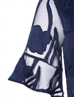 Discount Women's Maxi Dress Semi Formal Dress A Line Dress Elegant Work Birthday Flutter Sleeve Wedding Guest Cocktail Party Formal Evening Regular Fit Solid Color Plain Half Sleeve V Neck Black Pink Red Green Women Chiffon Dresses|Floral Dresses
