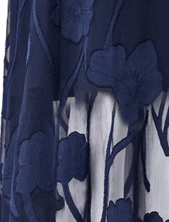 Discount Women's Maxi Dress Semi Formal Dress A Line Dress Elegant Work Birthday Flutter Sleeve Wedding Guest Cocktail Party Formal Evening Regular Fit Solid Color Plain Half Sleeve V Neck Black Pink Red Green Women Chiffon Dresses|Floral Dresses