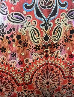 Hot Women's Maxi Dress Sheath Dress Party Casual Boho Daily Date Going out Regular Fit Graphic Paisley Long Sleeve V Neck Pink Purple Orange Green Spring Fall Winter Autumn Women Casual Dress|Vacation Dresses