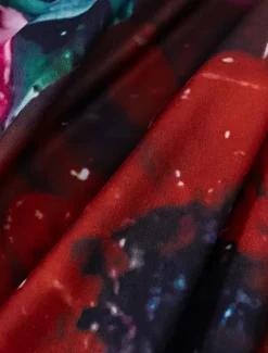 Best Women's Maxi Dress Shift Dress A Line Dress Party Casual Boho Daily Date Going out Regular Fit Floral Graphic Tie Dye Long Sleeve Crew Neck Red Blue Green Spring Fall Winter Autumn Women Casual Dress