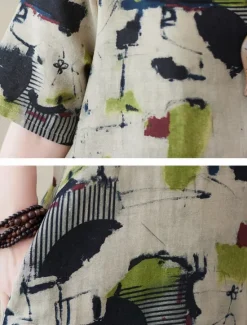 Discount Women's Maxi Dress Summer Dress Casual Daily Regular Fit Graphic Short Sleeve Crew Neck Summer Women Casual Dress|Dresses