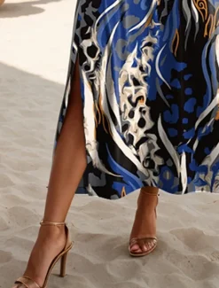 Sale Women's Maxi Dress T Shirt Dress Tee Dress Sundress Shift Dress Summer Dress Vacation Vintage Stylish Party Holiday Beach Regular Fit Leopard Abstract Vintage Short Sleeve Crew Neck Summer Women T Shirt Dresses