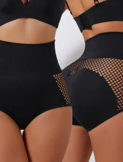 Hot Women's Mesh Tummy Control Thong Shapewear for Women High Waist Shaping Underwear Seamless Body Shaper Panties Girdle Home Outfits Women Shapewear