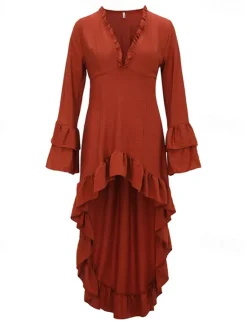 Discount Women's Midi Dress Boho Dress Western Dress Fashion Modern Outdoor Holiday Going out Regular Fit Plain Long Sleeve V Neck Summer Women Floral Dresses