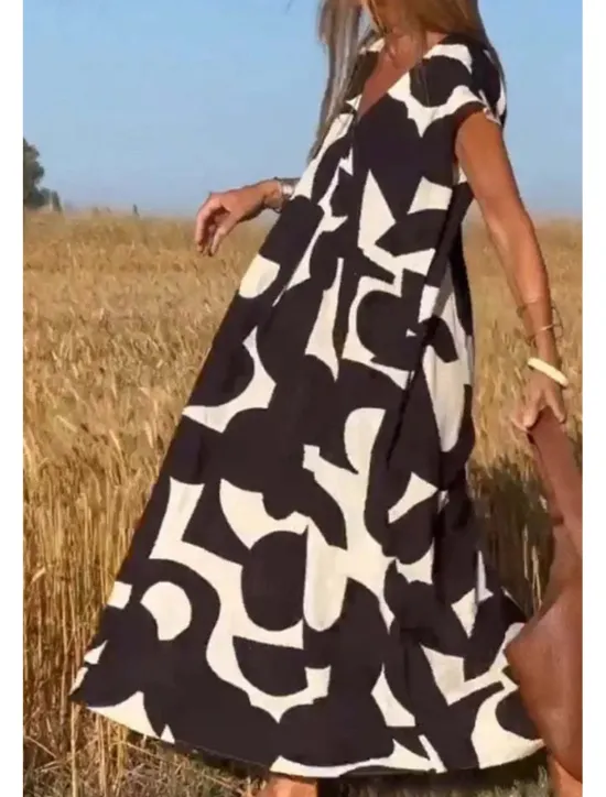 Hot Women's Midi Dress Casual Dress Print Dress Fashion Classic Outdoor Daily Holiday Regular Fit Flower Sleeveless V Neck Black Blue Orange Summer Women Floral Dresses