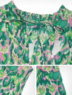 Outlet Women's Midi Dress Casual Dress Swing Dress A Line Dress Tank Dress Casual Daily Regular Fit Floral Sleeveless V Neck Blue Fuchsia Green Summer Spring Fall Women Floral Dresses