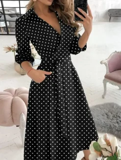 Best Women's Midi Dress Graduation Dress Blazer Dress Sheath Dress Wrap Dress Party Cocktail Formal Wedding Vacation Regular Fit Long Sleeve V Neck Black White Light Green Spring Fall Winter Women Cocktail Dress