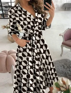 Hot Women's Midi Dress Graduation Dress Blazer Dress Sheath Dress Wrap Dress Party Cocktail Semi Formal Formal Vacation Party Regular Fit Long Sleeve V Neck Black Blue Green Rainbow Spring Fall Winter Women Cocktail Dress