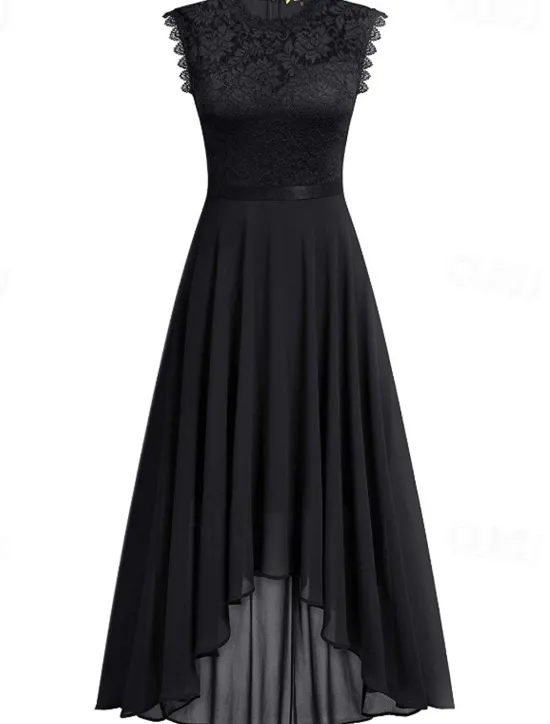 Clearance Women's Midi Dress Party Dress Cocktail Dress Wedding Guest Dress Chiffon Dress Fashion Modern Party Special Occasion Tea Party Regular Fit Plain Sleeveless Crew Neck Black Pink Summer Women Cocktail Dress