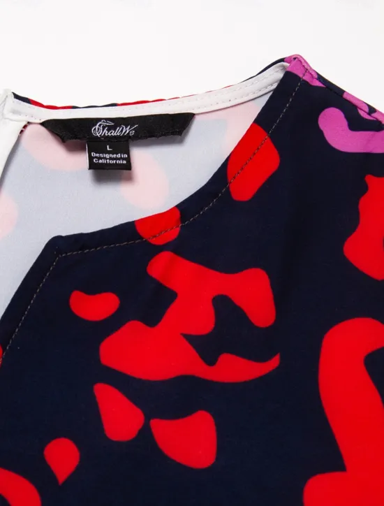 Women's Midi Dress Shift Dress Sundress Floral Pocket Print V Neck Date Vacation Short Sleeve Summer Spring Women Spring Dresses|Vacation Dresses
