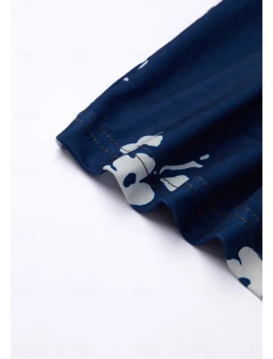 Clearance Women's Midi Dress T Shirt Dress Tee Dress Sundress Summer Dress Midi Dress Bohemia Sexy Boho Vacation Party Holiday Regular Fit Floral Short Sleeve Sweetheart Summer Spring Women T Shirt Dresses