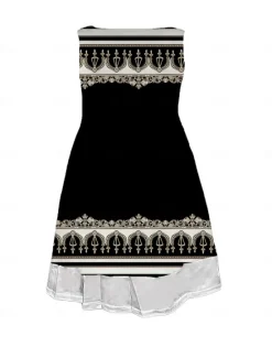Hot Women's Midi Dress Tank Dress Fashion Classic Outdoor Daily Weekend Regular Fit Graphic Geometric Sleeveless Crew Neck Spring Fall Women Floral Dresses