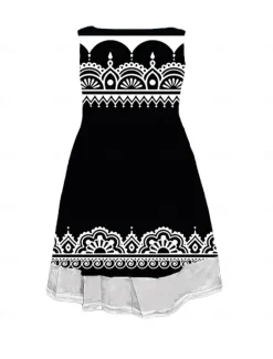 Best Women's Midi Dress Tank Dress Fashion Classic Outdoor Daily Weekend Regular Fit Graphic Geometric Sleeveless Crew Neck Summer Spring Fall Women Floral Dresses