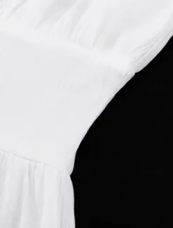 Online Women's Midi Dress White Dress Fashion Modern Birthday Holiday Graduation Regular Fit Plain Short Sleeve V Neck Black White Summer Women White Dresses