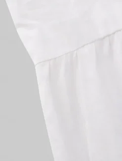 Sale Women's Mid-Length Dress White Tiered Bohemian Style Short Puff Sleeve Casual Flowy Beach Summer Breathable Cotton Clothing Apparel Women White Dresses