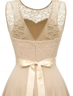 Hot Women's Mini Dress A Line Dress Tulle Dress Elegant Party Cocktail Wedding Outdoor Party Regular Fit Graphic Sleeveless Crew Neck Pink Wine Khaki Gray Summer Spring Women Cocktail Dress