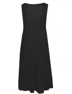 Outlet Women's Mini Dress Casual Dress Slip Dress Stylish Basic Casual Vacation Daily Regular Fit Plain Sleeveless V Neck Black White Yellow Pink Summer Spring Women Sundresses