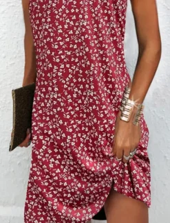 Women's Mini Dress Casual Dress Casual Daily Regular Fit Paisley Sleeveless Crew Neck Summer Women Sundresses