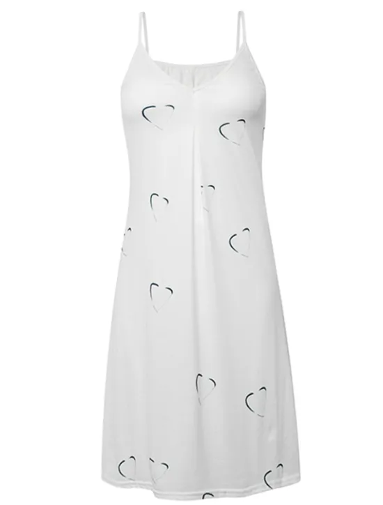 Best Women's Mini Dress Casual Dress Petite Dress Sundress Summer Dress Basic Sexy Casual Vacation Daily Holiday Regular Fit Heart LOVE Fruit Sleeveless V Neck Spaghetti Strap pineapple Flowers Women Sundresses
