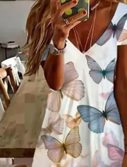 Sale Women's Mini Dress Casual Dress Elegant Tropical Hawaiian Daily Regular Fit Floral Short Sleeve Crew Neck Pearl Black Blue Summer Women T Shirt Dresses