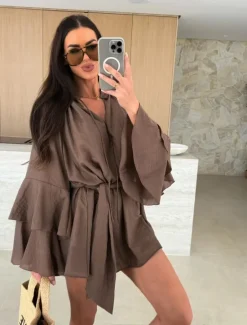 Women's Mini Dress Casual Dress Spring Dress Elegant Casual Daily Regular Fit Solid Color Long Sleeve V Neck Black White Pink Red Fall Women White Dresses