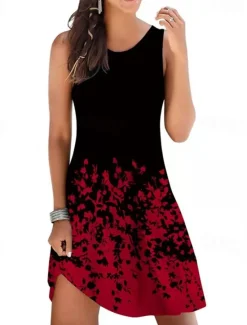 Sale Women's Mini Dress Casual Dress A Line Dress Floral Dress Summer Dress Stylish Casual Vacation Daily Date Regular Fit Floral Sleeveless V Neck White Red Purple Light Blue Summer Women Floral Dresses