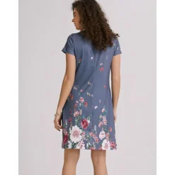 Sale Women's Mini Dress Casual Dress Petite Dress T Shirt Dress Tee Dress Sundress Basic Outdoor Vacation Birthday Regular Fit Floral Short Sleeve V Neck Light Blue White Light Green Red Summer Women Sundresses