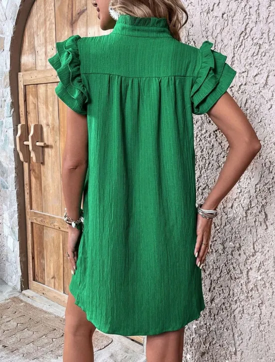 Women's Mini Dress Linen-Inspired Dresses White Dress Casual Dress Tank Dress Streetwear Casual Vacation Street Holiday Regular Fit Short Sleeve Split Neck Black White Red Green Summer Women Dresses|White Dresses