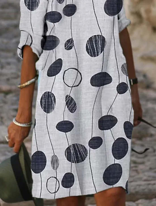 Online Women's Mini Dress Petite Dress T Shirt Dress Tee Dress Shift Dress Summer Dress Active Vintage Fashion Outdoor Vacation Work Regular Fit Floral Half Sleeve V Neck Pink Navy Blue Blue Gray Women T Shirt Dresses