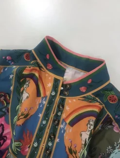 Clearance Women's Mini Dress Petite Dress Casual Dress Boho Dress Bohemia Vintage Ethnic Daily Regular Fit Floral Long Sleeve Shirt Collar Summer Spring Fall Women Floral Dresses