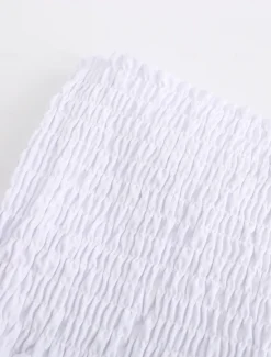 Sale Women's Mini Dress Petite Dress White Dress Summer Dress Elegant Dress Daily Club Summer Dress Regular Fit Plain Pure Color Sleeveless Strapless Cold Shoulder Black White Summer Women White Dresses