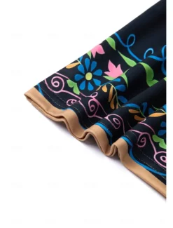 Women's Mini Dress Petite Dress T Shirt Dress Tee Dress Sundress Summer Dress Fashion Modern Mature Outdoor Vacation Casual Regular Fit Floral Sleeveless Split Neck Yellow Purple Summer Women Spring Dresses|T Shirt Dresses