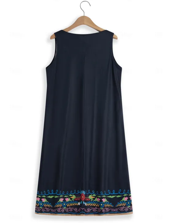 Women's Mini Dress Petite Dress T Shirt Dress Tee Dress Sundress Summer Dress Fashion Modern Mature Outdoor Vacation Casual Regular Fit Floral Sleeveless Split Neck Yellow Purple Summer Women Spring Dresses|T Shirt Dresses