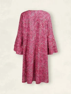 Hot Women's Mini Dress Semi Formal Dress Petite Dress Sundress A Line Dress Bohemia Stylish Boho Ruffle Sleeve Vacation Party Street Regular Fit Ditsy Floral 3/4 Length Sleeve V Neck Women Spring Dresses