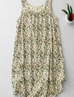 New Women's Mini Dress Summer Dress Bodycon Dress Casual Daily Regular Fit Floral Graphic Sleeveless U Neck Black Beige Summer Women Sundresses|Dresses