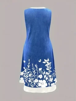 Discount Women's Mini Dress Sundress A Line Dress Summer Dress Vacation Casual Daily Regular Fit Floral Graphic Sleeveless U Neck Summer Women Casual Dress|T Shirt Dresses