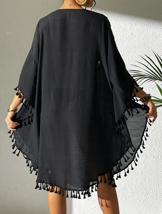 Best Women's Mini Dress White Dress Lace Dress Shirt Dress Summer Dress Streetwear Basic Casual Vacation Street Holiday Regular Fit 3/4 Length Sleeve Crew Neck Black White Blue Orange Summer Women White Dresses