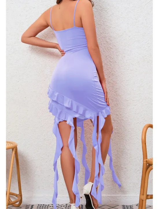 Hot Women's Mini Dress White Dress Graduation Dress Homecoming Dress Bodycon Fashion Birthday Graduation Date Regular Fit Plain Sleeveless Spaghetti Strap Black White Red Purple Summer Women White Dresses