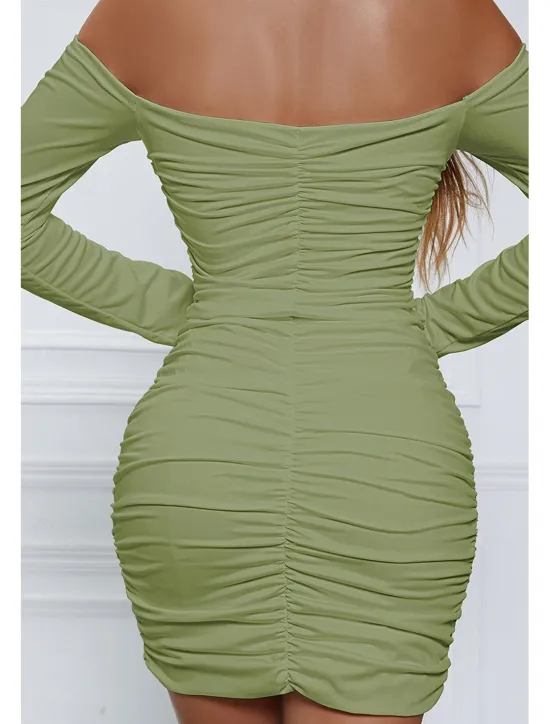 Sale Women's Mini Dress White Dress Graduation Dress Bodycon Fashion Modern Vacation Birthday Graduation Regular Fit Plain Long Sleeve Off Shoulder Black White Wine Red Summer Women White Dresses