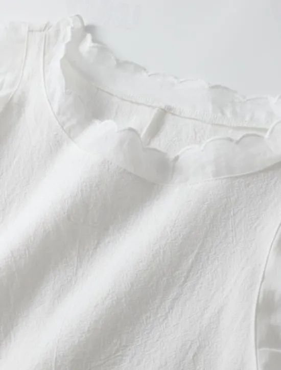 Hot Women's Mini Dress White Dress Graduation Dress Cotton Linen Dress Sundress Basic Casual Vacation Daily Date Regular Fit Plain Sleeveless Crew Neck Black White Pink Blue Summer Spring Women White Dresses