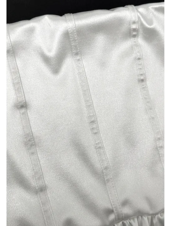 New Women's Mini Dress Dress Graduation Dress Fashion Graduation Tea Party Weekend Regular Fit Plain Sleeveless Strapless Summer Women White Dresses
