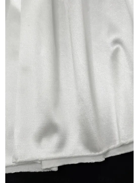 New Women's Mini Dress Dress Graduation Dress Fashion Graduation Tea Party Weekend Regular Fit Plain Sleeveless Strapless Summer Women White Dresses