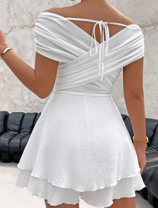 Hot Women's Mini Dress Dress Casual Dress Summer Dress Fashion Classic Modern Outdoor Vacation Holiday Regular Fit Plain Sleeveless V Neck Summer Women White Dresses